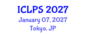 International Conference on Law and Political Science (ICLPS) January 07, 2027 - Tokyo, Japan