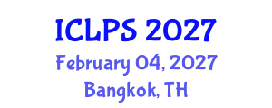 International Conference on Law and Political Science (ICLPS) February 04, 2027 - Bangkok, Thailand