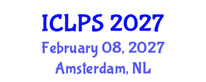 International Conference on Law and Political Science (ICLPS) February 08, 2027 - Amsterdam, Netherlands