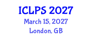 International Conference on Law and Political Science (ICLPS) March 15, 2027 - London, United Kingdom