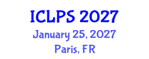 International Conference on Law and Political Science (ICLPS) January 25, 2027 - Paris, France