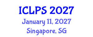 International Conference on Law and Political Science (ICLPS) January 11, 2027 - Singapore, Singapore