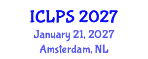 International Conference on Law and Political Science (ICLPS) January 21, 2027 - Amsterdam, Netherlands