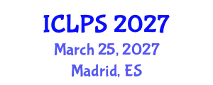 International Conference on Law and Political Science (ICLPS) March 25, 2027 - Madrid, Spain