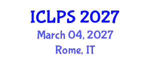International Conference on Law and Political Science (ICLPS) March 04, 2027 - Rome, Italy