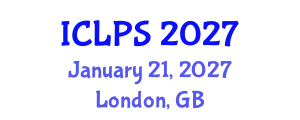 International Conference on Law and Political Science (ICLPS) January 21, 2027 - London, United Kingdom