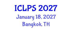 International Conference on Law and Political Science (ICLPS) January 18, 2027 - Bangkok, Thailand