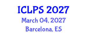 International Conference on Law and Political Science (ICLPS) March 04, 2027 - Barcelona, Spain