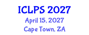 International Conference on Law and Political Science (ICLPS) April 15, 2027 - Cape Town, South Africa