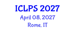 International Conference on Law and Political Science (ICLPS) April 08, 2027 - Rome, Italy