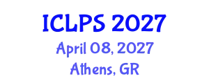International Conference on Law and Political Science (ICLPS) April 08, 2027 - Athens, Greece