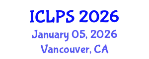International Conference on Law and Political Science (ICLPS) January 05, 2026 - Vancouver, Canada