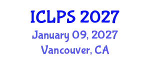 International Conference on Law and Political Science (ICLPS) January 09, 2027 - Vancouver, Canada