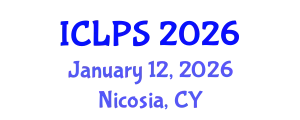 International Conference on Law and Political Science (ICLPS) January 12, 2026 - Nicosia, Cyprus