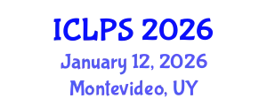 International Conference on Law and Political Science (ICLPS) January 12, 2026 - Montevideo, Uruguay