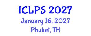 International Conference on Law and Political Science (ICLPS) January 16, 2027 - Phuket, Thailand