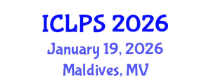 International Conference on Law and Political Science (ICLPS) January 19, 2026 - Maldives, Maldives