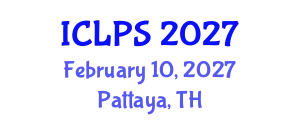 International Conference on Law and Political Science (ICLPS) February 10, 2027 - Pattaya, Thailand