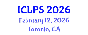 International Conference on Law and Political Science (ICLPS) February 12, 2026 - Toronto, Canada
