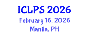 International Conference on Law and Political Science (ICLPS) February 16, 2026 - Manila, Philippines
