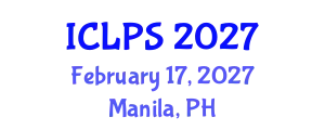 International Conference on Law and Political Science (ICLPS) February 17, 2027 - Manila, Philippines