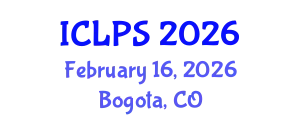 International Conference on Law and Political Science (ICLPS) February 16, 2026 - Bogota, Colombia