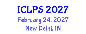International Conference on Law and Political Science (ICLPS) February 24, 2027 - New Delhi, India