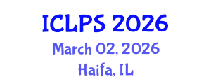 International Conference on Law and Political Science (ICLPS) March 02, 2026 - Haifa, Israel
