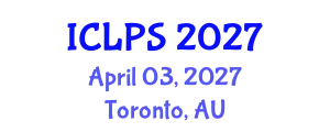 International Conference on Law and Political Science (ICLPS) April 03, 2027 - Toronto, Australia