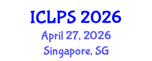 International Conference on Law and Political Science (ICLPS) April 27, 2026 - Singapore, Singapore