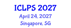 International Conference on Law and Political Science (ICLPS) April 24, 2027 - Singapore, Singapore