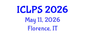 International Conference on Law and Political Science (ICLPS) May 11, 2026 - Florence, Italy