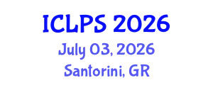 International Conference on Law and Political Science (ICLPS) July 03, 2026 - Santorini, Greece