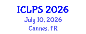 International Conference on Law and Political Science (ICLPS) July 10, 2026 - Cannes, France