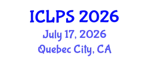 International Conference on Law and Political Science (ICLPS) July 17, 2026 - Quebec City, Canada