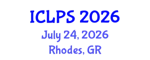 International Conference on Law and Political Science (ICLPS) July 24, 2026 - Rhodes, Greece