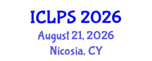 International Conference on Law and Political Science (ICLPS) August 21, 2026 - Nicosia, Cyprus