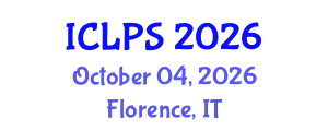 International Conference on Law and Political Science (ICLPS) October 04, 2026 - Florence, Italy