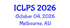 International Conference on Law and Political Science (ICLPS) October 04, 2026 - Melbourne, Australia