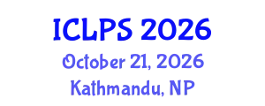 International Conference on Law and Political Science (ICLPS) October 21, 2026 - Kathmandu, Nepal