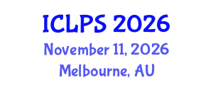 International Conference on Law and Political Science (ICLPS) November 11, 2026 - Melbourne, Australia