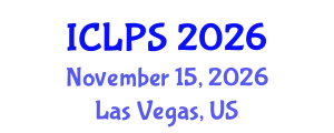 International Conference on Law and Political Science (ICLPS) November 15, 2026 - Las Vegas, United States