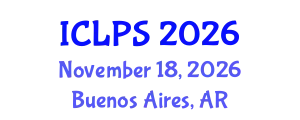 International Conference on Law and Political Science (ICLPS) November 18, 2026 - Buenos Aires, Argentina