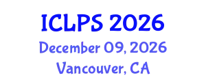 International Conference on Law and Political Science (ICLPS) December 09, 2026 - Vancouver, Canada