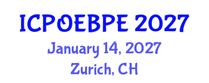 International Conference on Post-Occupancy Evaluation and Building Performance Evaluation (ICPOEBPE) January 14, 2027 - Zurich, Switzerland