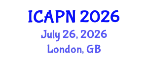 International Conference on Ageing, Psychology and Neuroscience (ICAPN) July 26, 2026 - London, United Kingdom