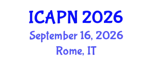 International Conference on Ageing, Psychology and Neuroscience (ICAPN) September 16, 2026 - Rome, Italy