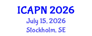 International Conference on Ageing, Psychology and Neuroscience (ICAPN) July 15, 2026 - Stockholm, Sweden