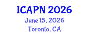 International Conference on Ageing, Psychology and Neuroscience (ICAPN) June 15, 2026 - Toronto, Canada