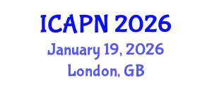 International Conference on Ageing, Psychology and Neuroscience (ICAPN) January 19, 2026 - London, United Kingdom